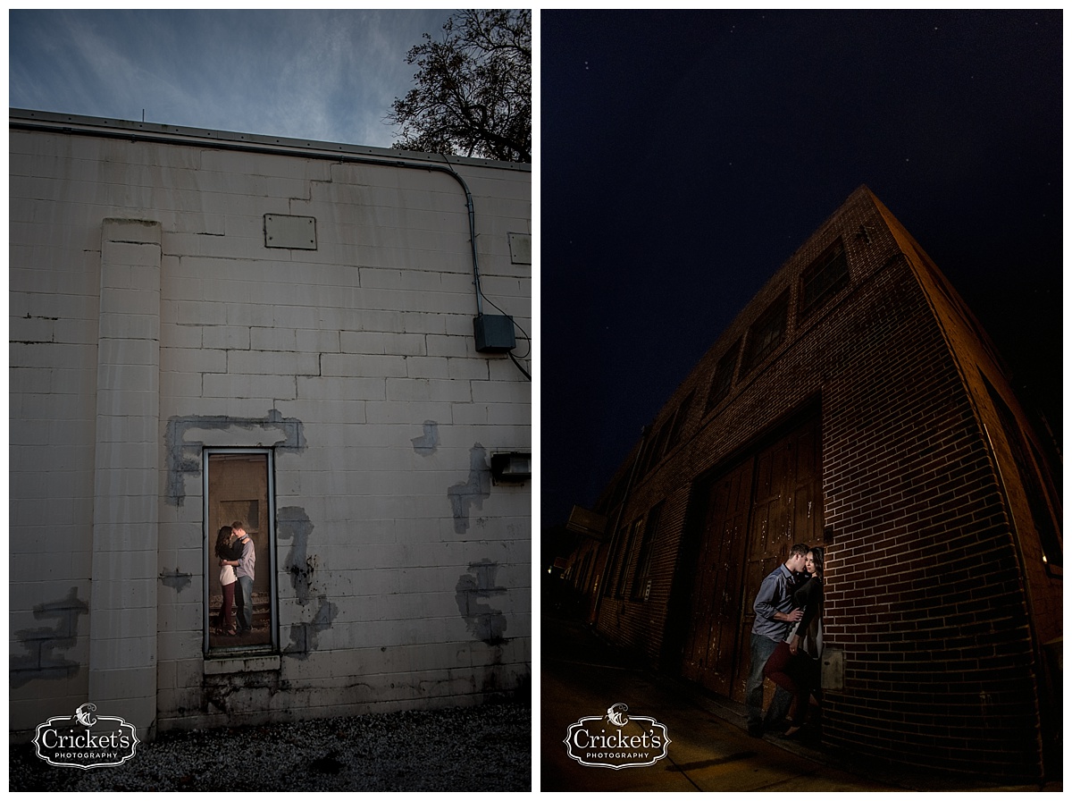 winter garden engagement session