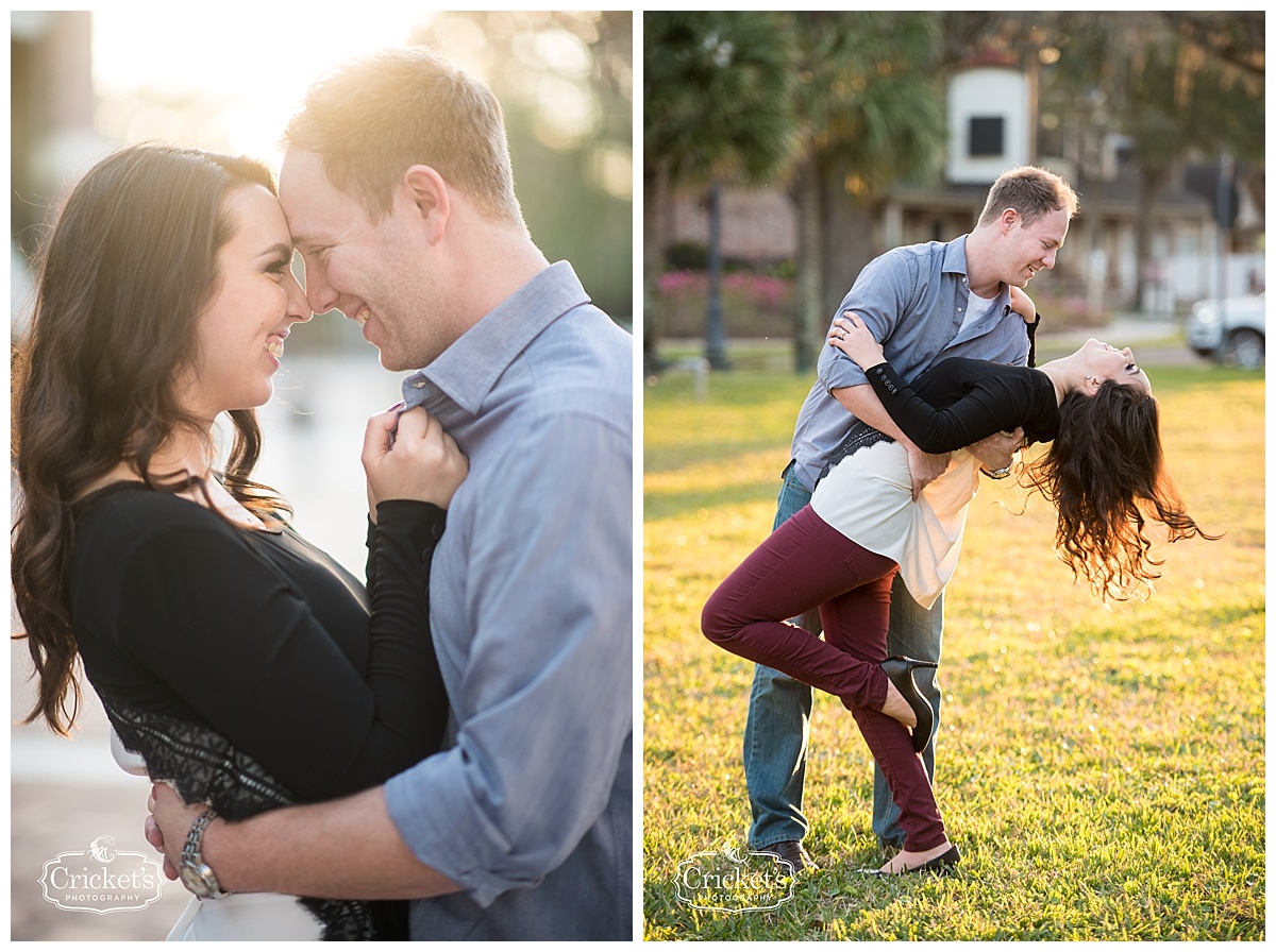 winter garden engagement session