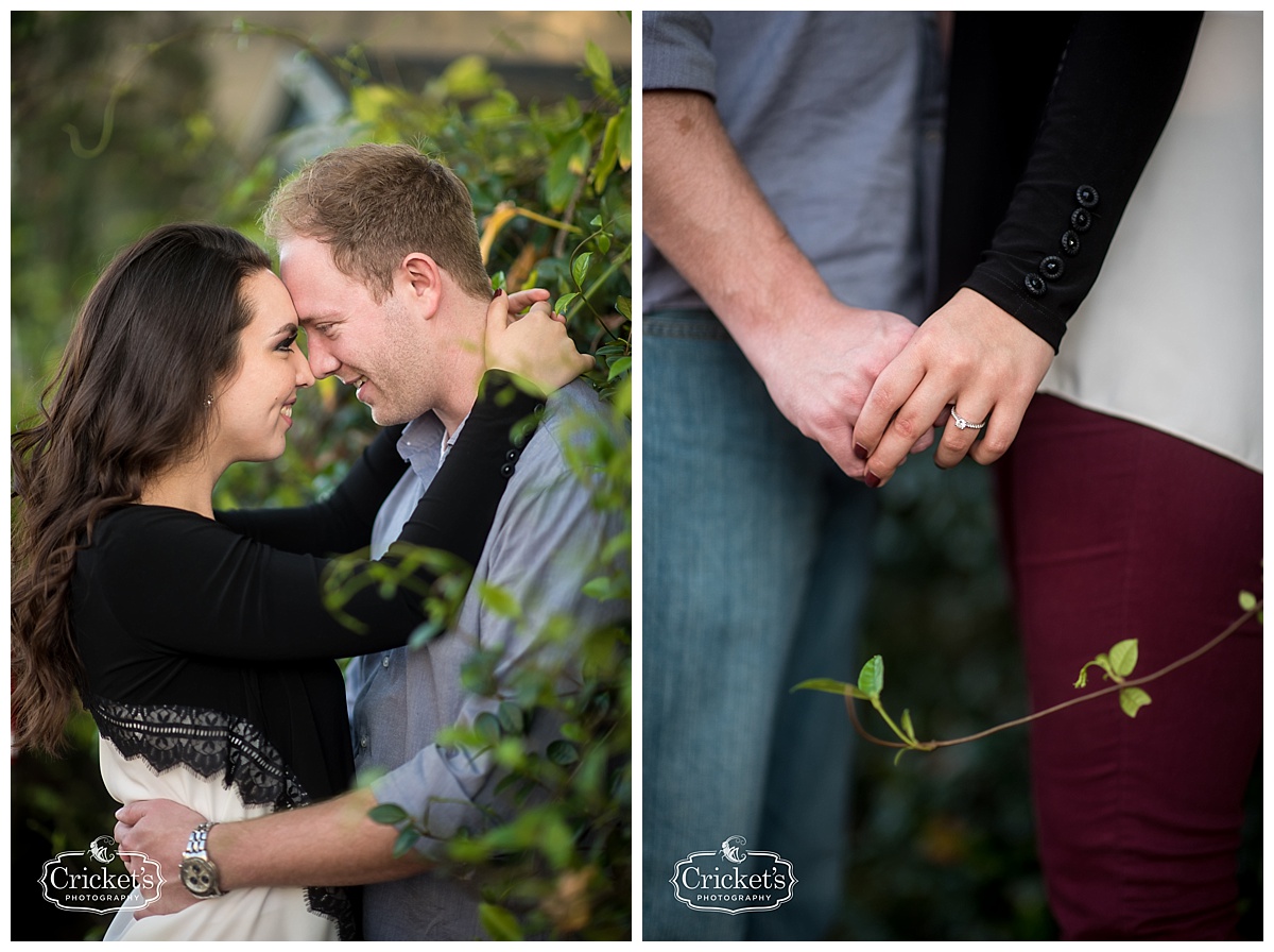 winter garden engagement session