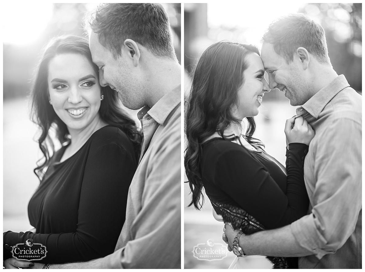 winter garden engagement session