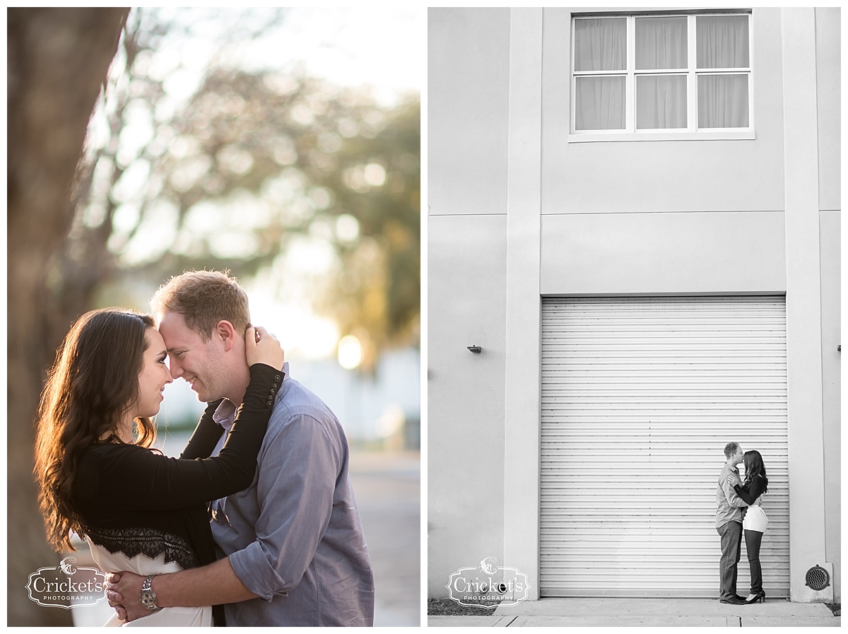 winter garden engagement session