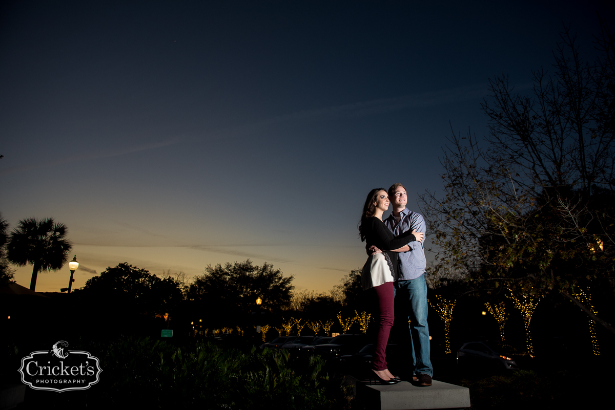 winter garden engagement session