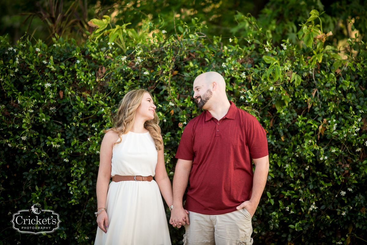 winter garden engagement session