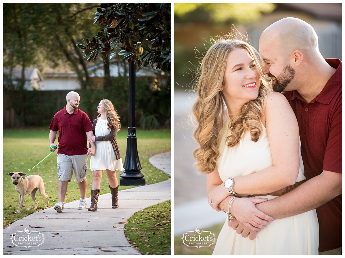 winter garden engagement session