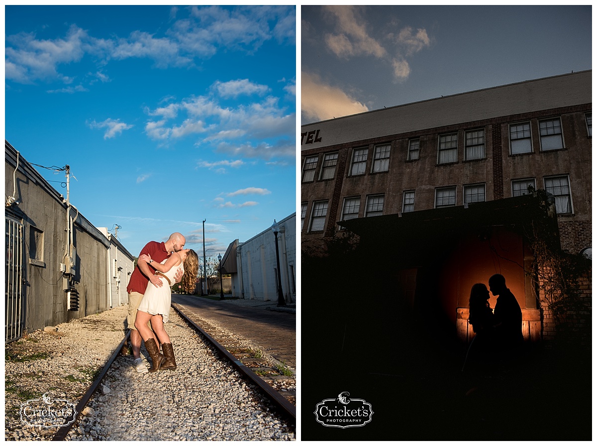 winter garden engagement session