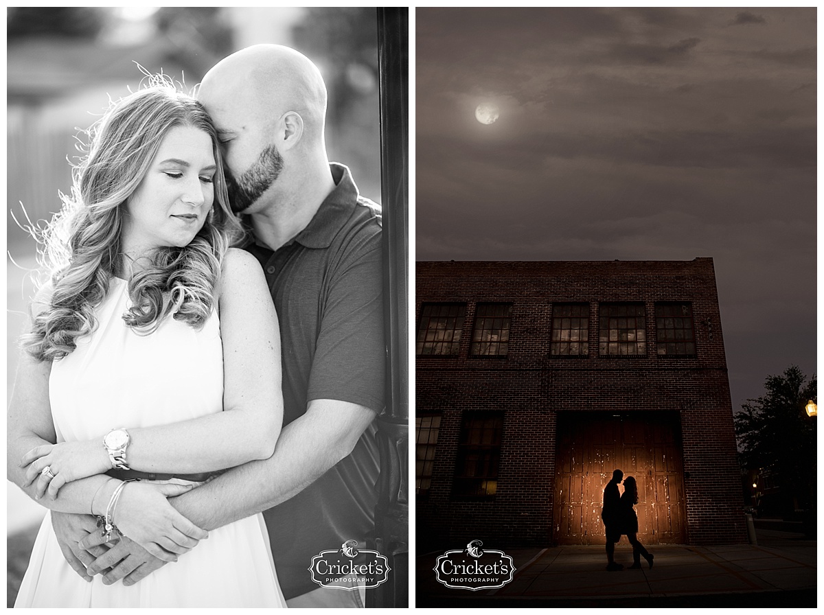 winter garden engagement session