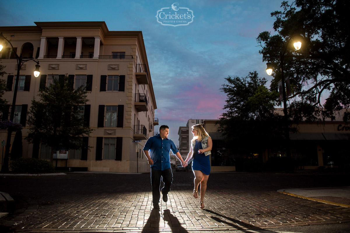 winter park engagement photography