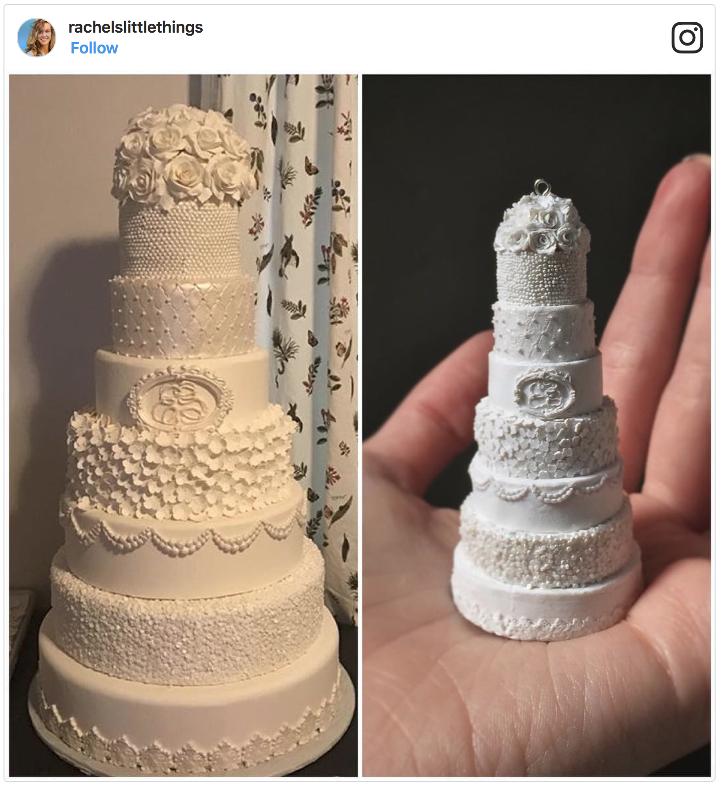 rachel dyke tiny wedding cakes
