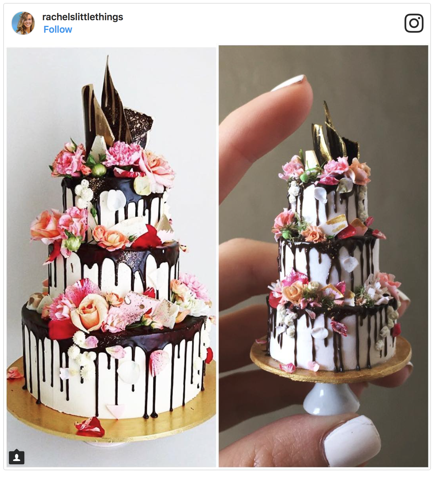 rachel dyke tiny wedding cakes