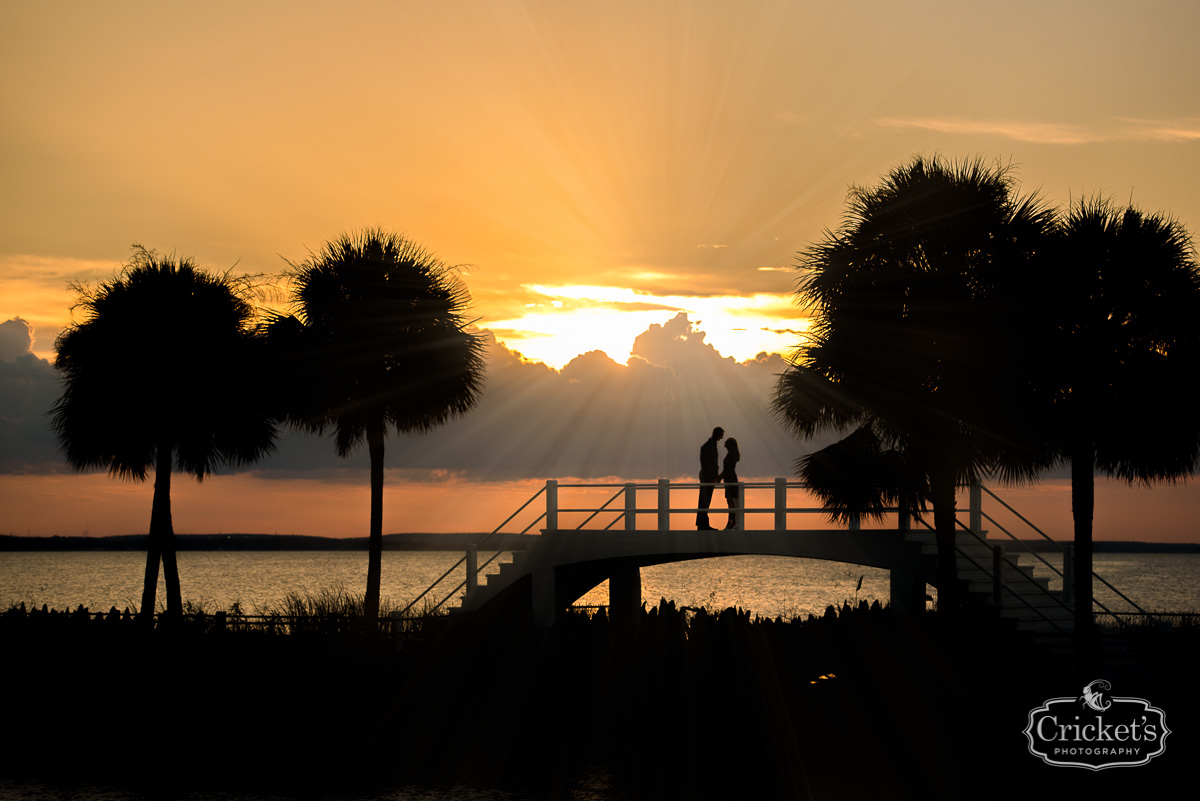 winter garden engagement photography