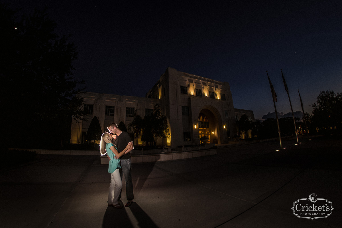 winter garden engagement photography