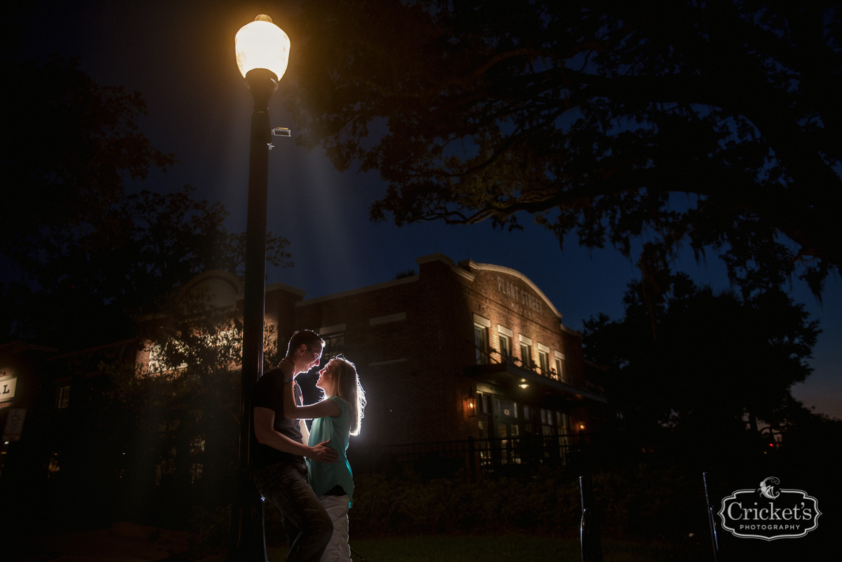 winter garden engagement photography