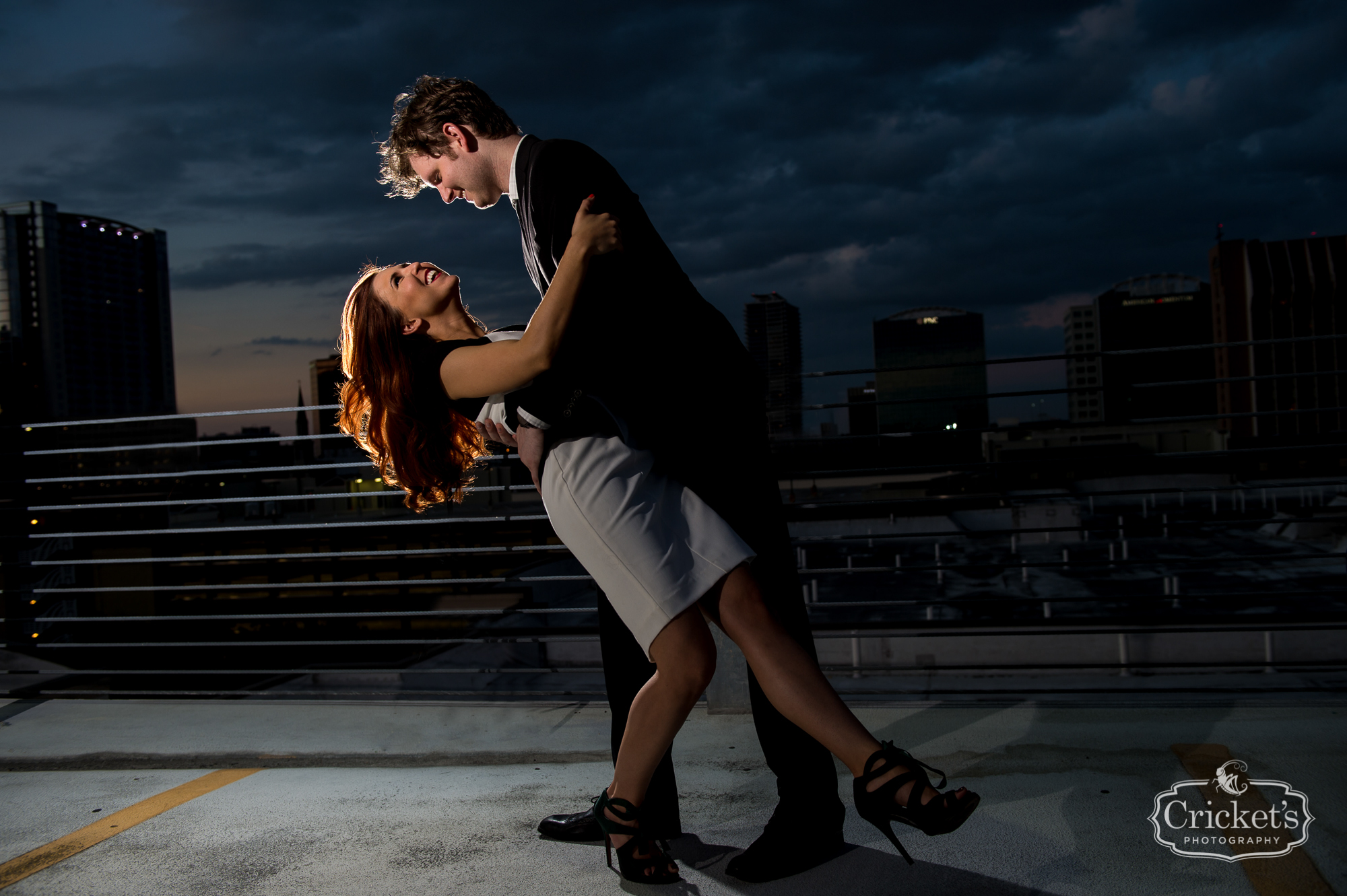 downtown Orlando engagement photography session