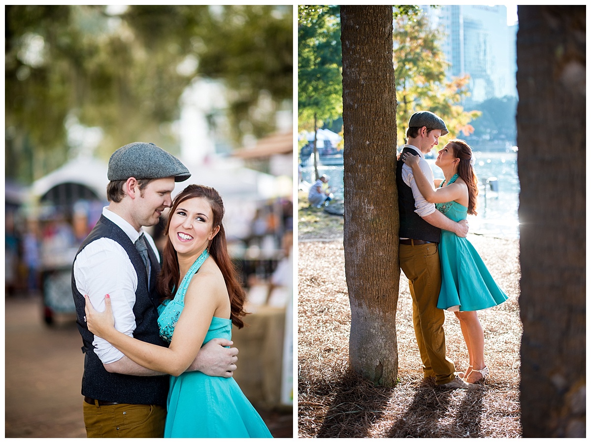 downtown Orlando engagement photography session
