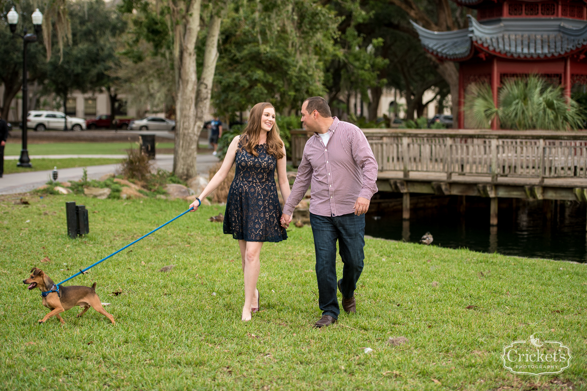 downtown orlando lake eola engagement photography