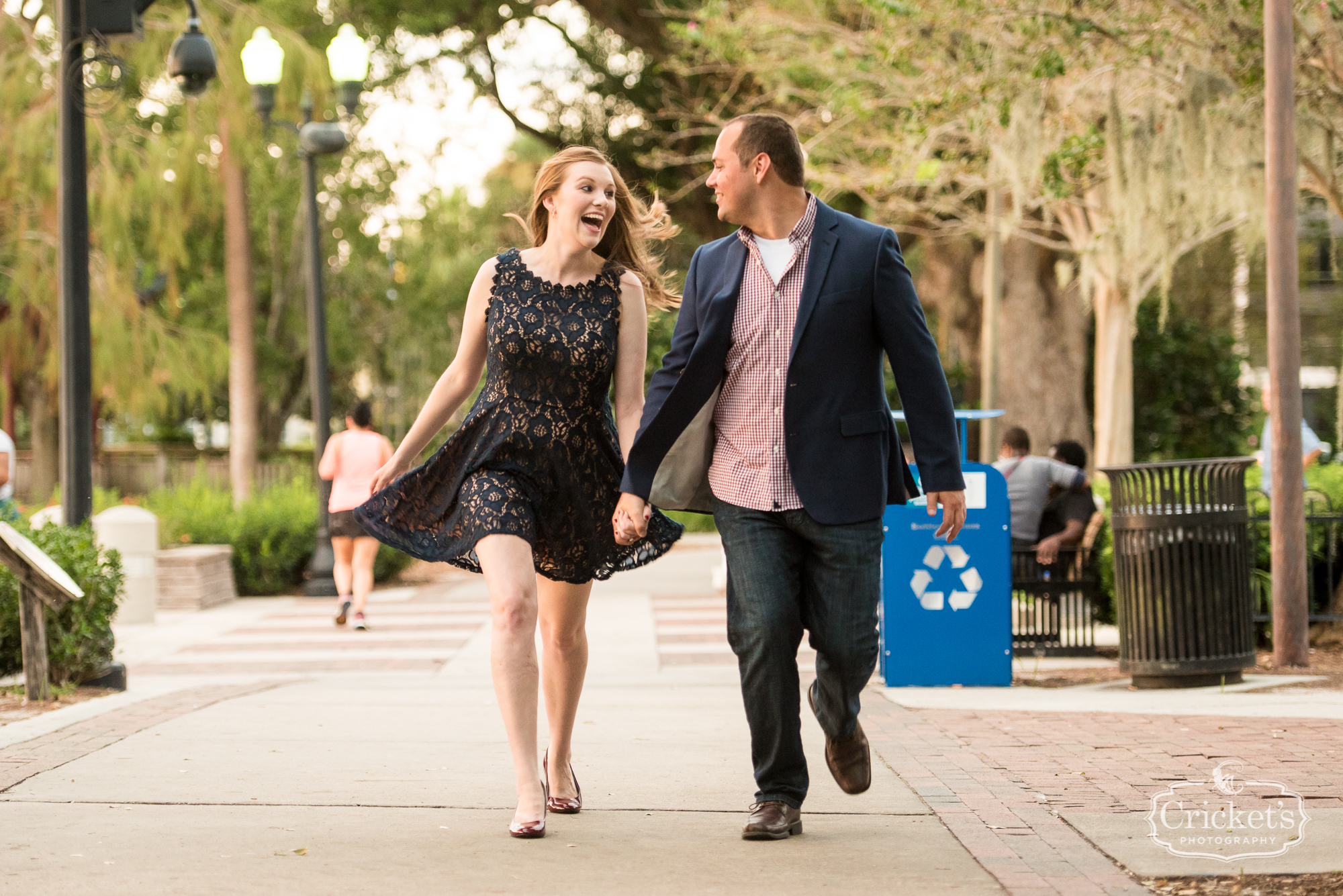 downtown orlando lake eola engagement photography