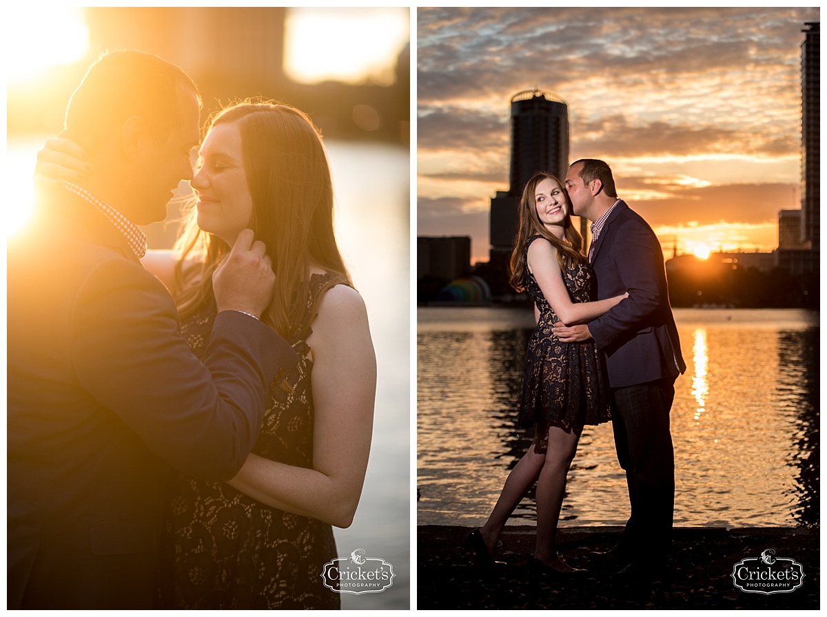 downtown orlando lake eola engagement photography