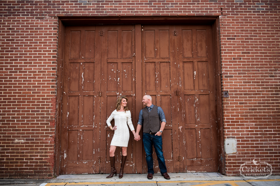 downtown winter garden engagement photography