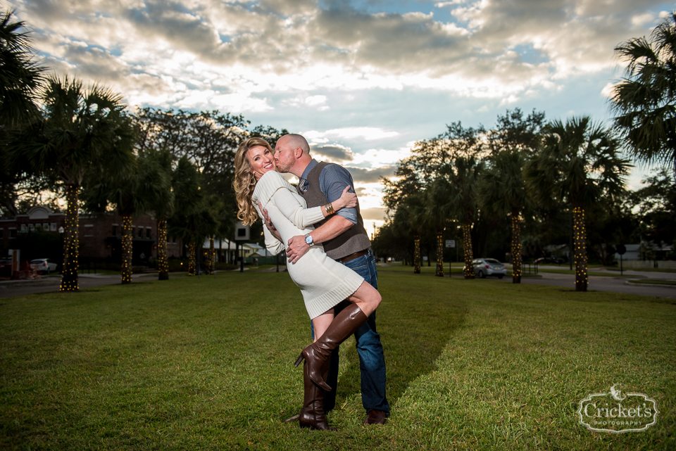 downtown winter garden engagement photography