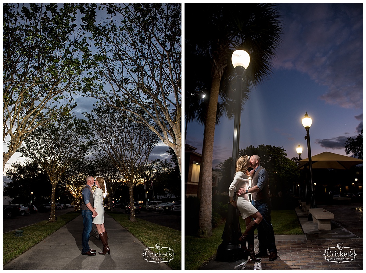 downtown winter garden engagement photography