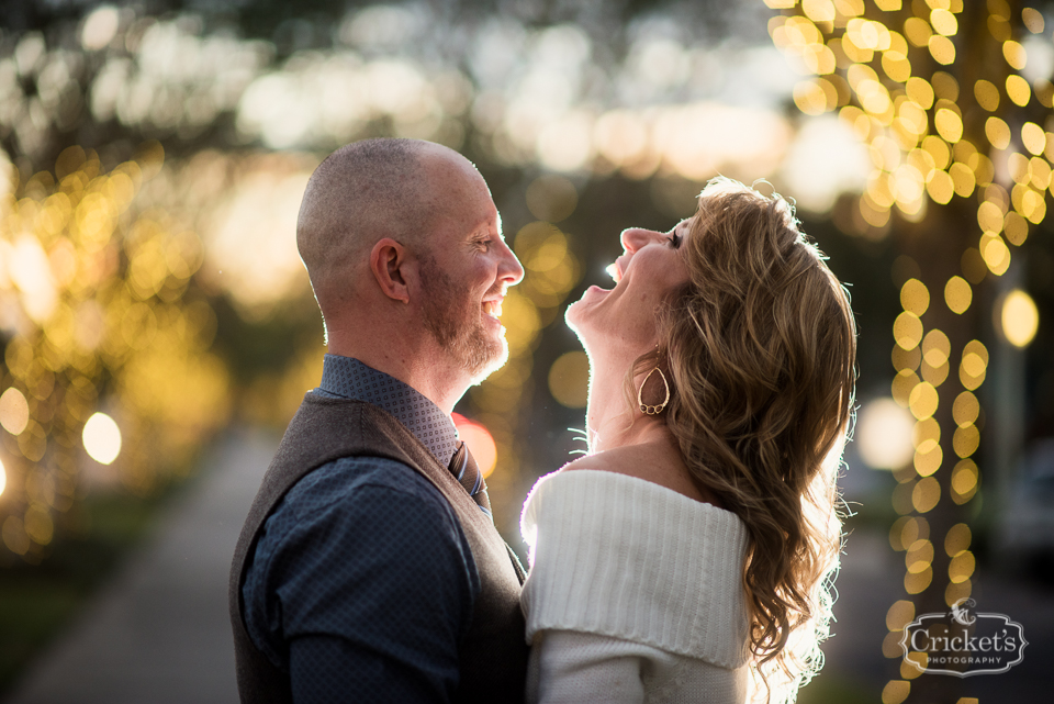 downtown winter garden engagement photography