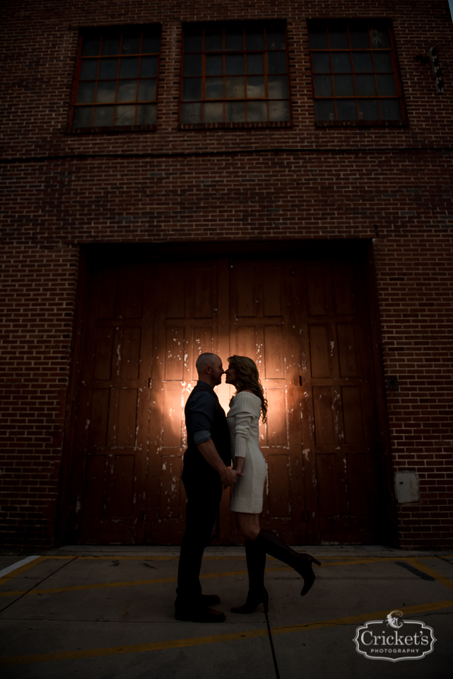 downtown winter garden engagement photography