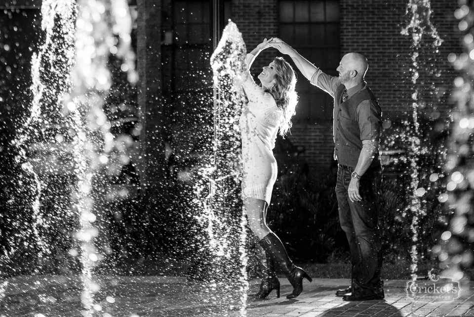 downtown winter garden engagement photography