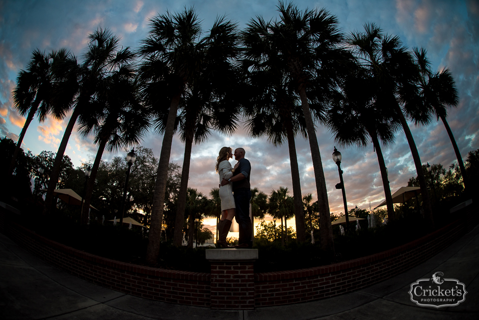 downtown winter garden engagement photography