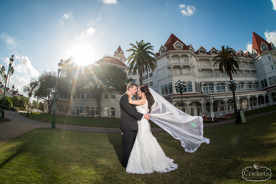 Disney fairy tale wedding photography