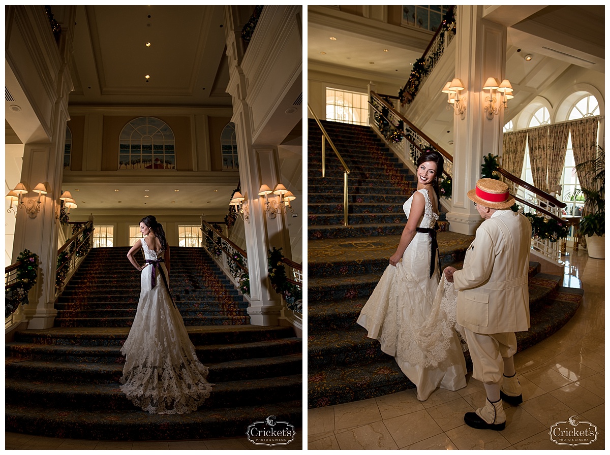 Disney fairy tale wedding photography