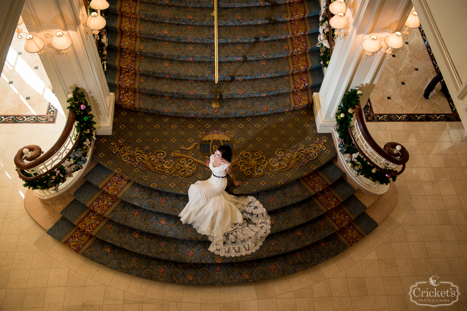 Disney fairy tale wedding photography