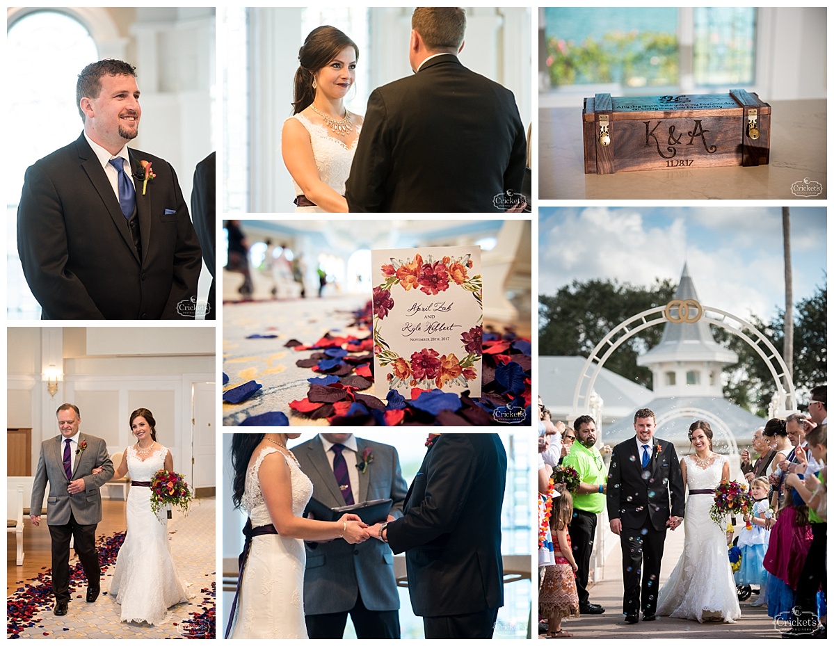 Disney fairy tale wedding photography