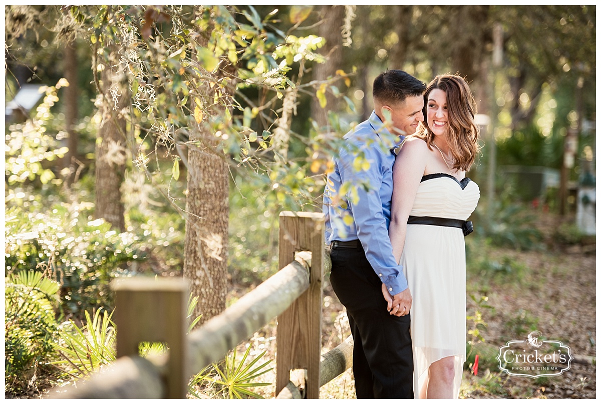 winter garden engagement photography