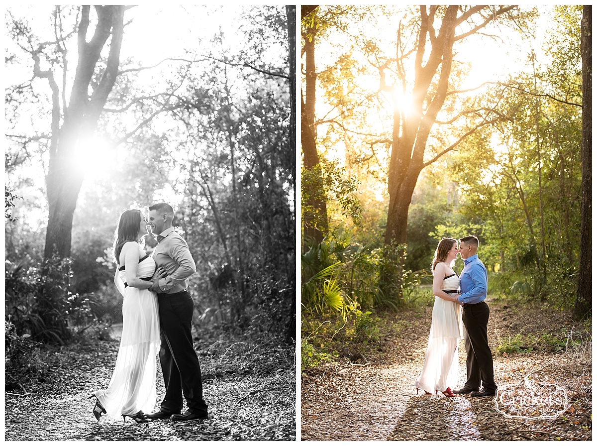 winter garden engagement photography