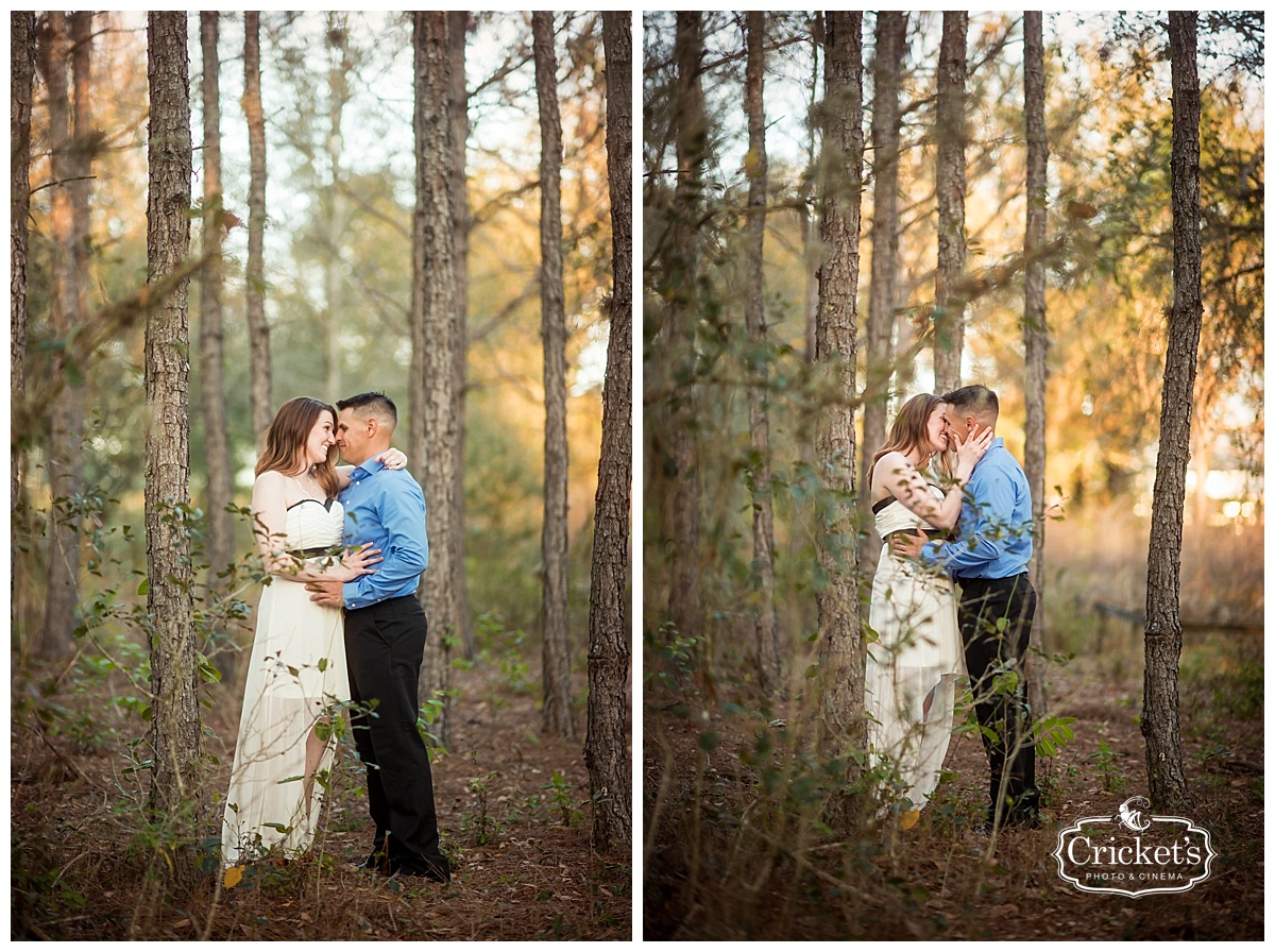 winter garden engagement photography