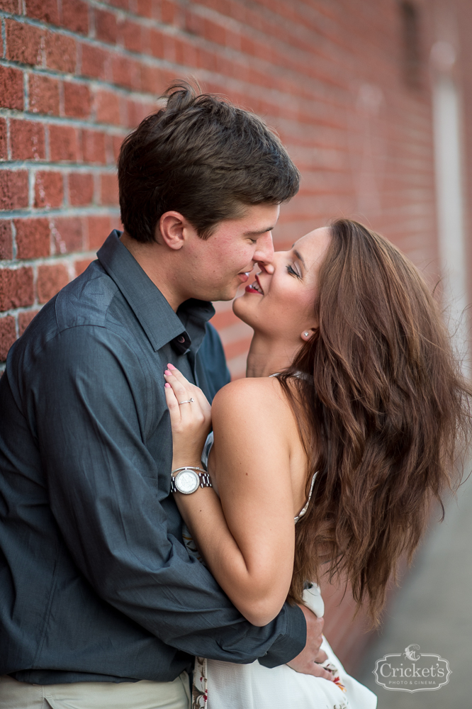 winter garden engagement photography