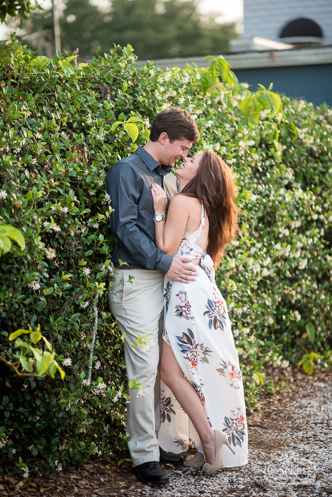 winter garden engagement photography