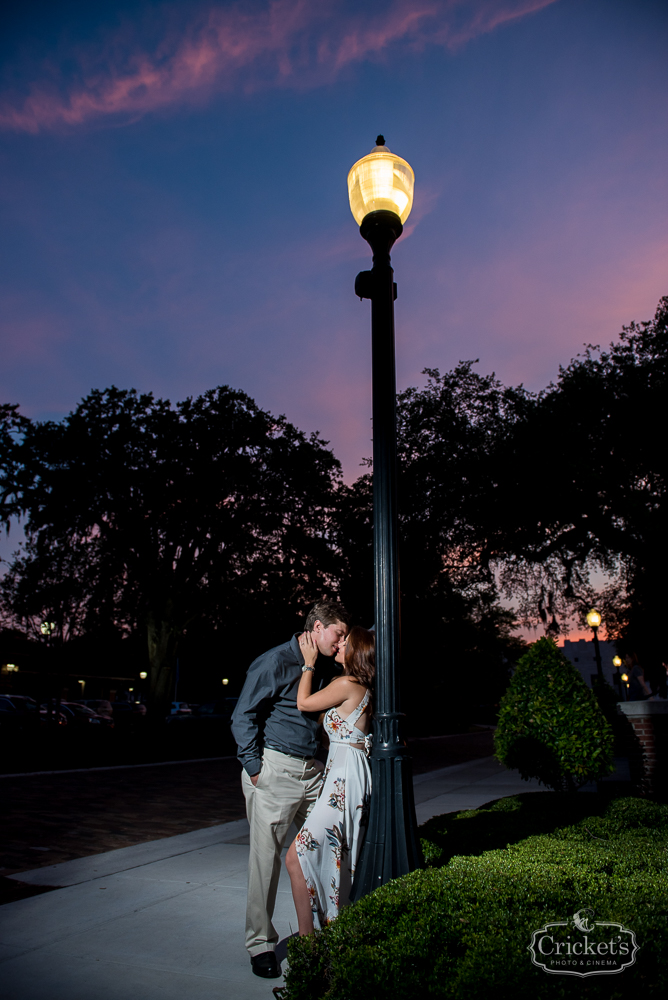 winter garden engagement photography