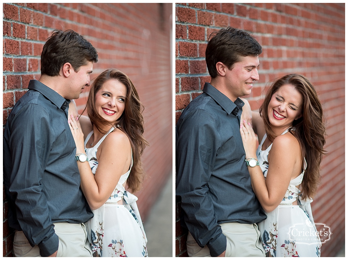 winter garden engagement photography