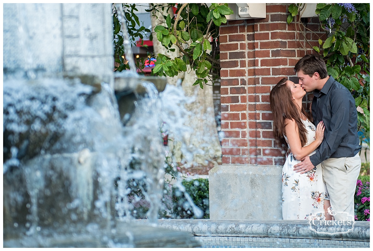 winter garden engagement photography