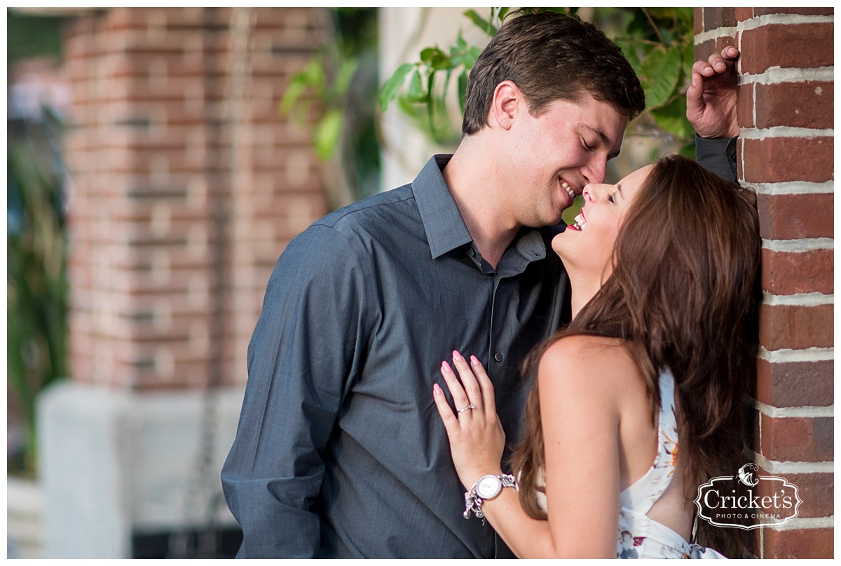 winter garden engagement photography