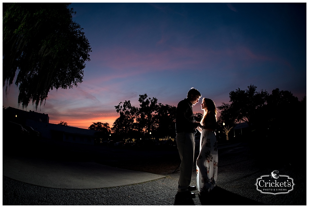 winter garden engagement photography