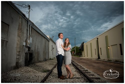 downtown winter garden engagement photography