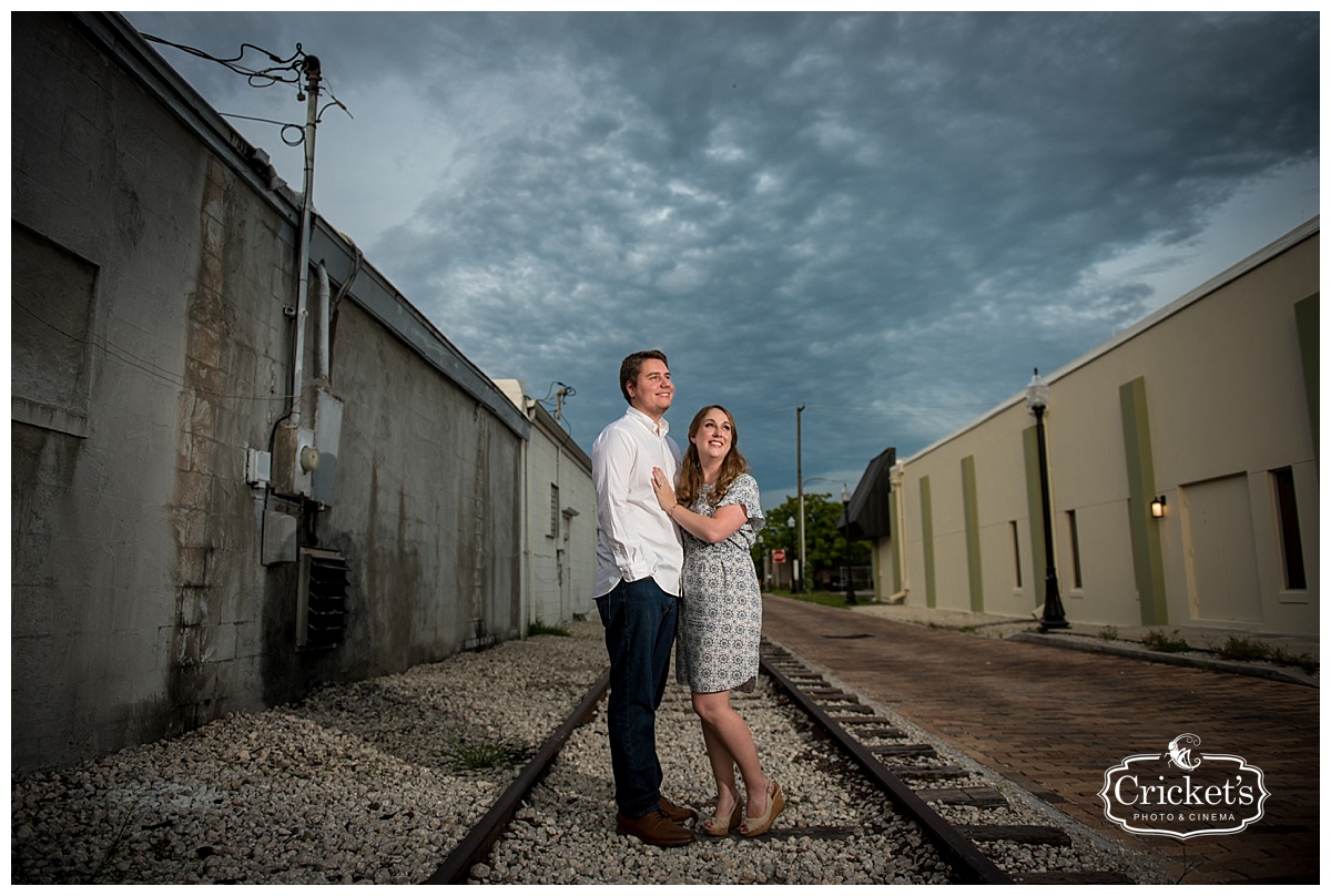 downtown winter garden engagement photography