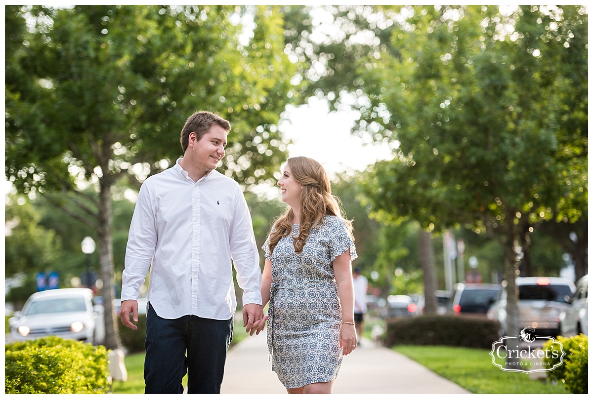 downtown winter garden engagement photography