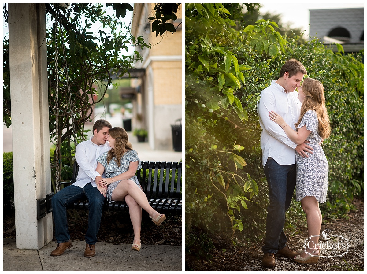 downtown winter garden engagement photography