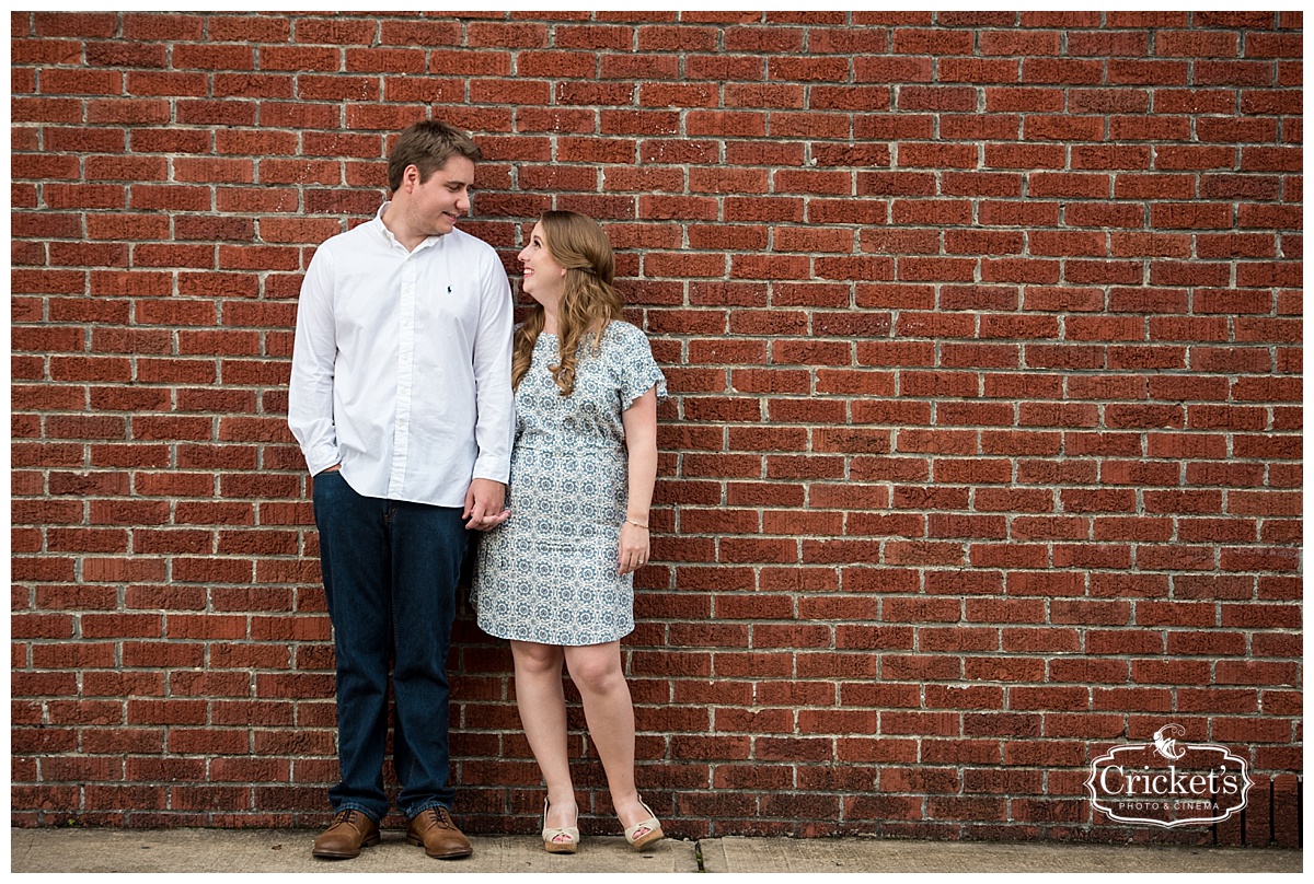 downtown winter garden engagement photography