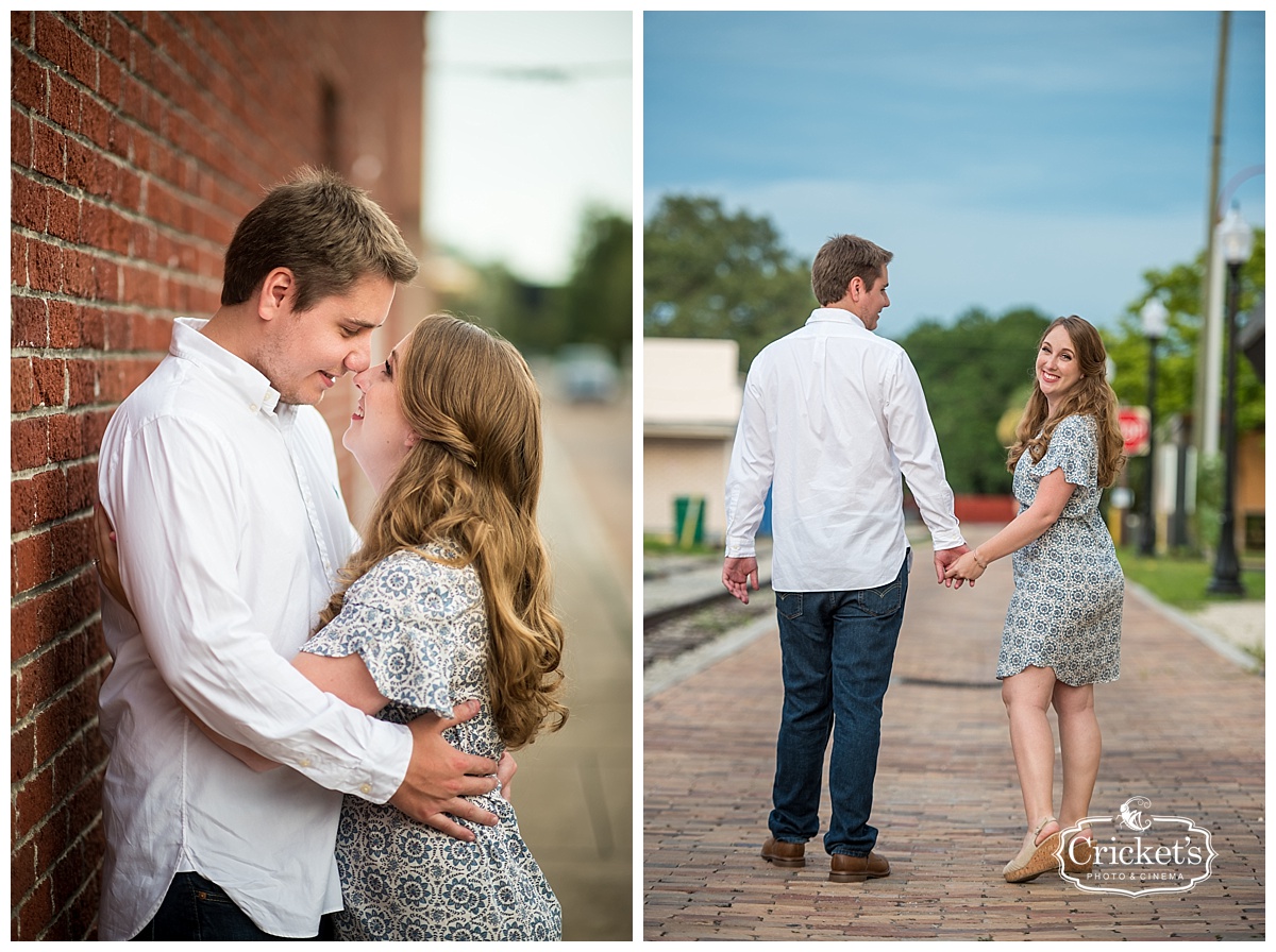 downtown winter garden engagement photography