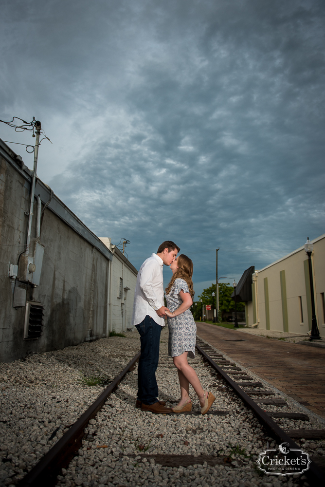 downtown winter garden engagement photography