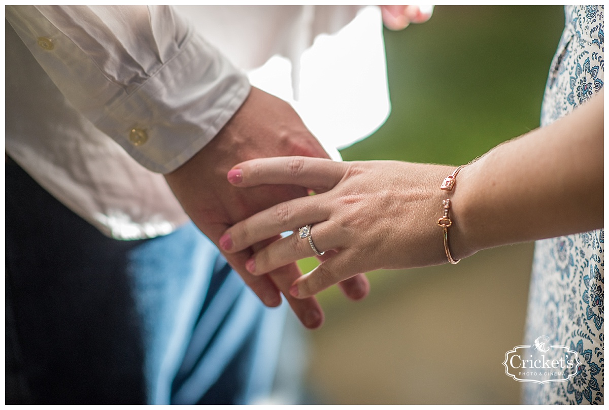 downtown winter garden engagement photography